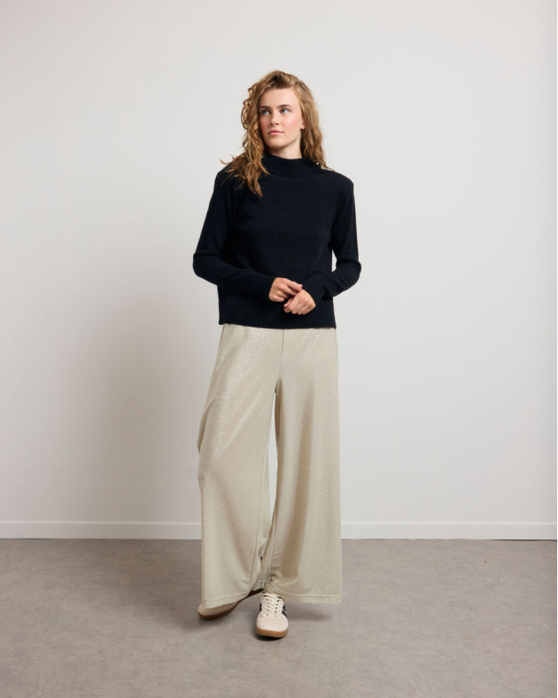 ROSSINI • Pull droit dos nu en maille